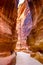 Amazing canyon of famous Petra, Jordan.