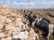 Amazing Cappadocia landscape in Cappadocia travel, aerial view