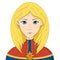 Amazing Captain Marvel Superhero Girl Blonde