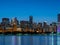 Amazing Chicago skyline in the evening - CHICAGO, USA - JUNE 12, 2019