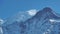 Amazing close up to the perennial glaciers of the Mont Blanc range on the French side. Ice and fresh snow. Wonderful landscape