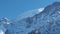 Amazing close up to the perennial glaciers of the Mont Blanc range on the French side. Ice and fresh snow. Wonderful landscape