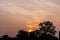 Amazing cloud formation in colourful sky during a monsoon sunrise morning