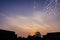 Amazing cloud formation in colourful sky during a monsoon sunrise morning