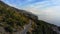 Amazing coastal road at Sapri - the west coast of Italy - aerial view