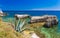 Amazing coastal sceneries of Otranto town, Salento peninsula, Puglia region, Italy