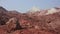 Amazing colored desert mountains of Hormuz island. Iran.