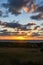 Amazing colored landscape during sunset at the seaside close to Geraldton, Western Australia