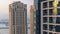 Amazing colorful dubai marina skyline during sunset timelapse