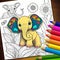 An Amazing Coloring Book of Animals for Kids. AI