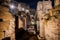 Amazing colosseum stadium interior illuminated at night