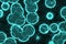 Amazing creative light blue huge amount of bio cells digitally made texture illustration