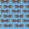 The Amazing of Cute Fish Cartoon Funny Character, Pattern Wallpaper