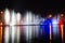 amazing dancing fountain in night