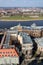 Amazing Dresden aerial view with river Elbe and Kunstakademie - Academy of fine arts on sunny spring day