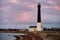 Amazing dusk view of Sorve Lighthouse on island Saaremaa