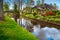 Amazing dutch village and traditional houses, Giethoorn, Netherlands, Europe