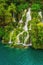 Amazing emerald lakes and waterfalls, surrounded by forests at Plitvice Lakes National Park, Croatia