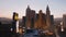 Amazing evening view over New York New York Hotel and Casino in Las Vegas - LAS VEGAS-NEVADA, OCTOBER 11, 2017