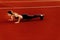 Amazing fitness woman resting after running in the stadium.