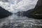 Amazing fjords view from cruise ship in Norway / Scandinavia