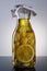 Amazing fragrant tangy homemade infused garlic lemon olive oil