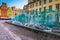 Amazing glass fountain on the Market Square, Wroclaw, Poland