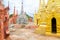 Amazing golde stupas complex in myanmar