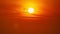 Amazing golden sky in Sunrise time 4k. Clouds and Sun Rising Sky Time Lapse. Colorful color golden hour sky and clouds. Travel and