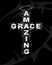 Amazing Grace lettering cross