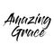 Amazing Grace Typography vector T shirt design