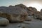 Amazing granite stone and boulders, loose in the desert