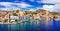 Amazing Greece - panoramic view of colorful Symi island, Dodecanesse