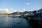 Amazing Greece. Port and old town, view from the sea.