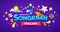 Amazing Happy Songkran Thailand festival message colorful design