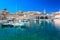 Amazing harbor in Dubrovnik city, Croatia.