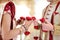 Amazing hindu wedding ceremony. Details of traditional indian wedding.