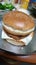 Amazing home made Double Cheese Aloo tikki Burger