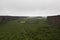 Amazing horseshoe landscape near Asbyrgi.