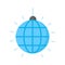 Amazing icon of disco ball, trendy vector of disco light