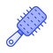 Amazing icon of hair styling brush in modern style, barbershop accessory