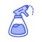 An amazing icon of water spray bottle, cleaning spray bottle vector design