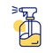 An amazing icon of water spray bottle, cleaning spray bottle vector design