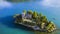 Amazing lake Iseo scenery aerial drone view