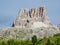 Amazing landscape at the Dolomites in Italy. View at Averau mountain the highest of the Nuvolau Group. Dolomites Unesco world heri