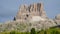 Amazing landscape at the Dolomites in Italy. View at Averau mountain the highest of the Nuvolau Group. Dolomites Unesco world heri