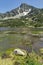 Amazing landscape of Fish lakes and Sivrya peak, Pirin Mountain