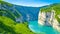 Amazing landscape of the Gorges Du Verdon in south-eastern France generated by Ai