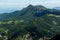 Amazing landscape of Green Hills near Krastova gora Cross Forest in Rhodope Mountains, Bulgaria