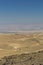 Amazing landscape Judean desert of golden sand dunes and stones